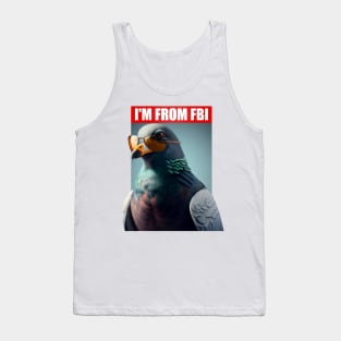 FBI pigeon with cool sun glasses (thuglife) Tank Top